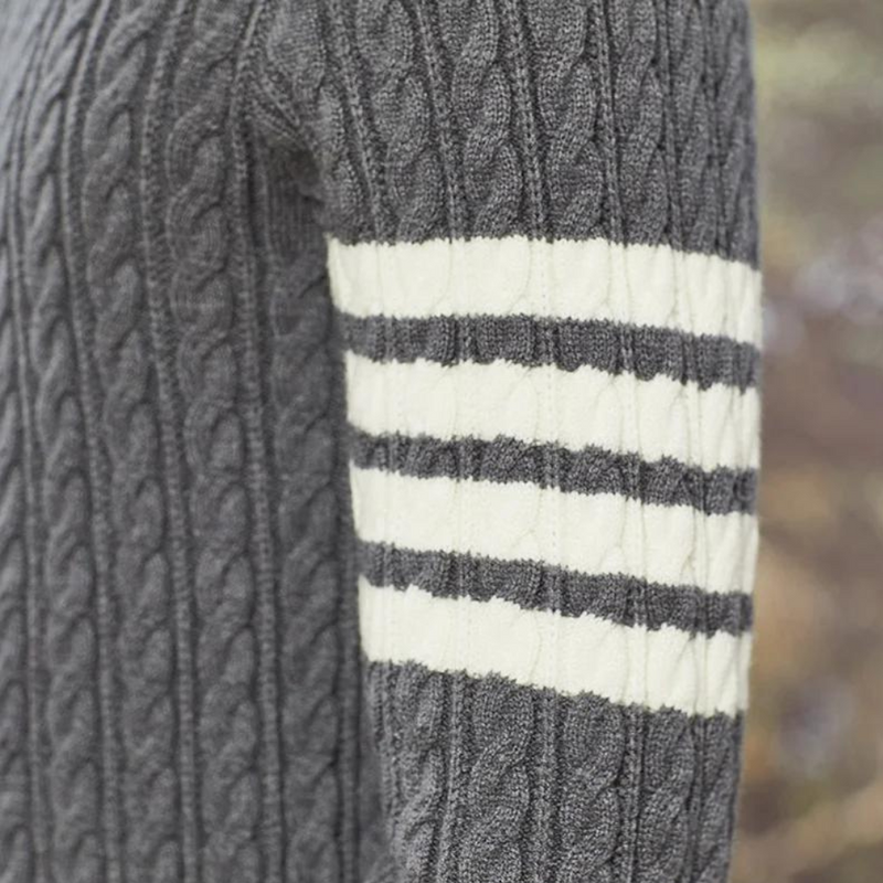 Elegante warme Herren-Strickjacke