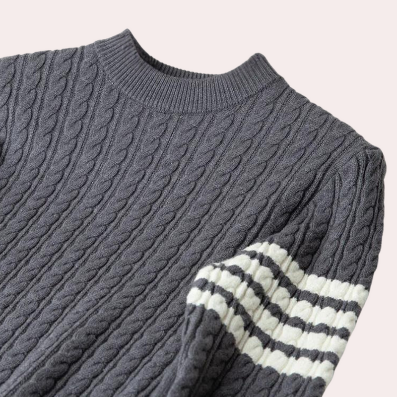 Elegante warme Herren-Strickjacke