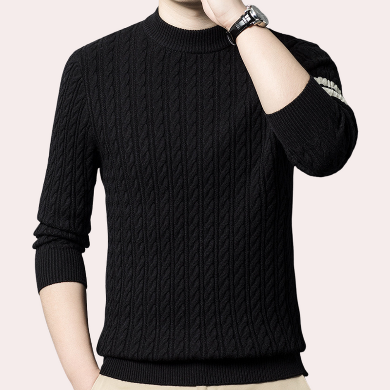 Elegante warme Herren-Strickjacke