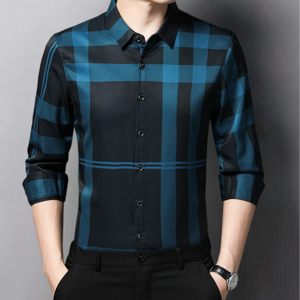 Geruit Herren Poloshirt