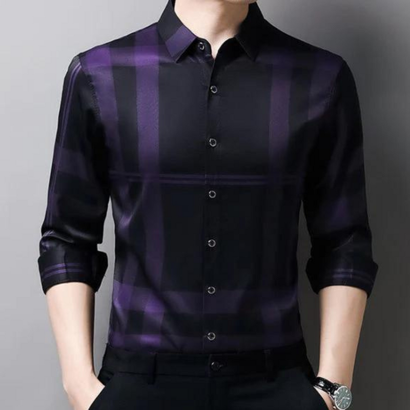 Geruit Herren Poloshirt