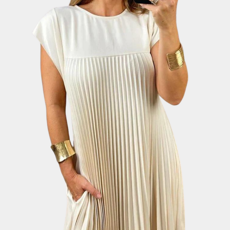Elegante und bequeme Faltenkleid für Damen