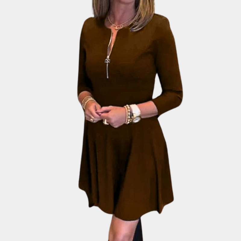 Elegantes A-Linien Kleid mit praktischem Reißverschluss