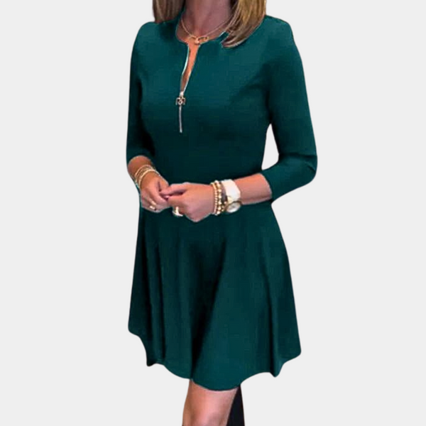 Elegantes A-Linien Kleid mit praktischem Reißverschluss