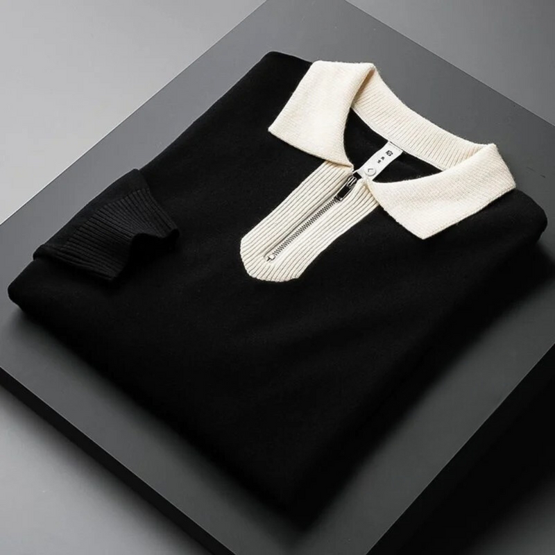 Elegante Herren-Polo Sweatshirt