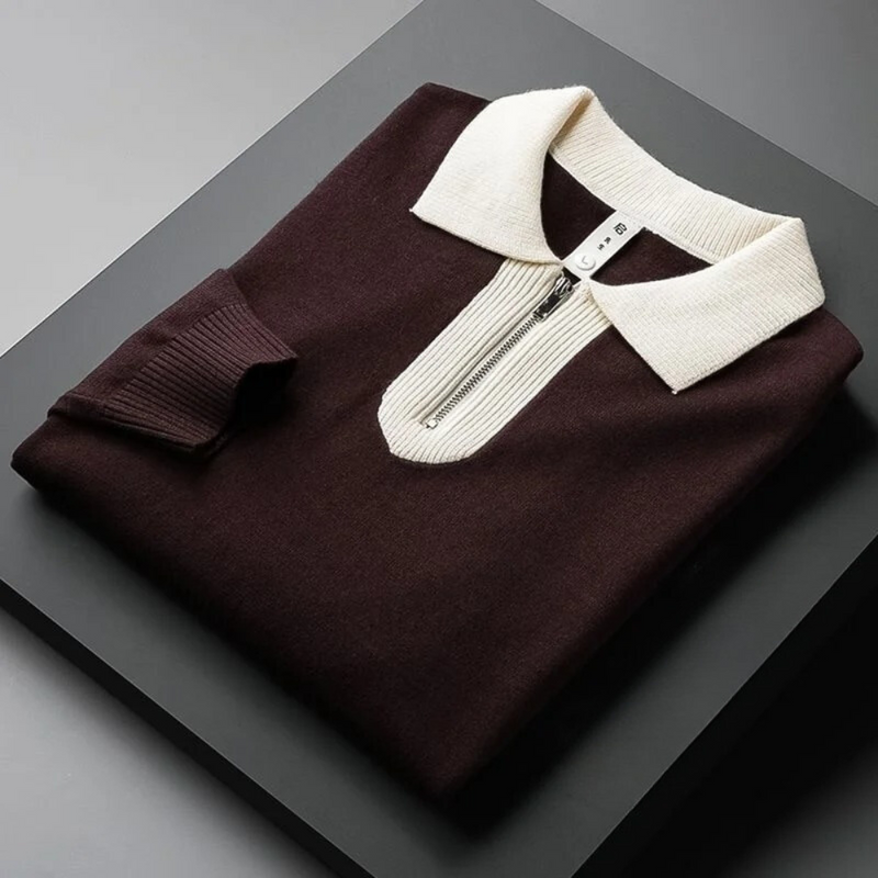 Elegante Herren-Polo Sweatshirt