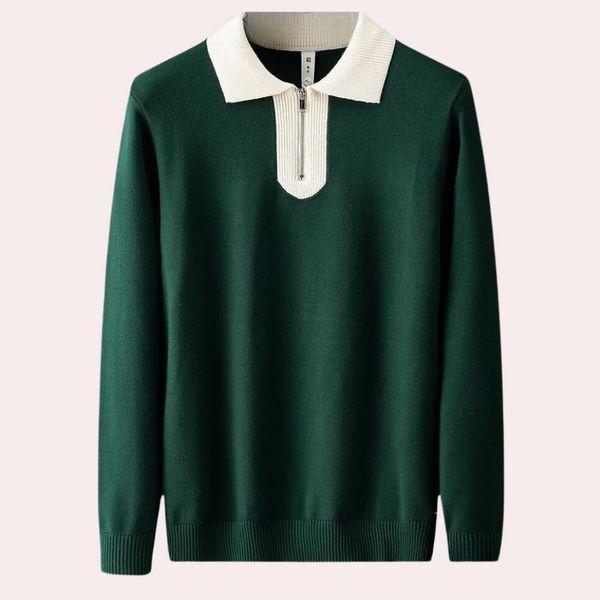 Elegante Herren-Polo Sweatshirt
