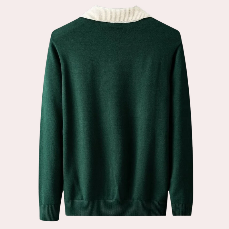 Elegante Herren-Polo Sweatshirt
