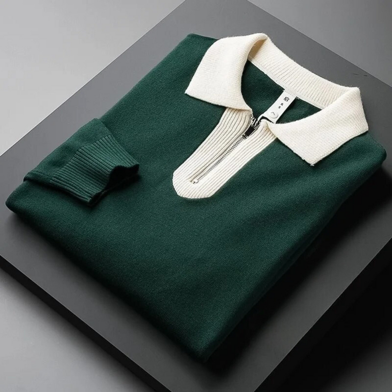 Elegante Herren-Polo Sweatshirt