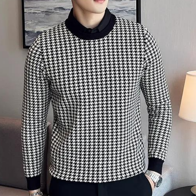 Warme und bequeme Herren Strickpullover