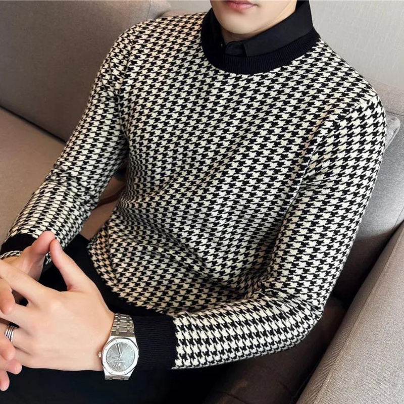 Warme und bequeme Herren Strickpullover