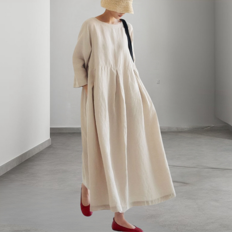 Bequeme und elegante Damenkleid für Frühling und Sommer