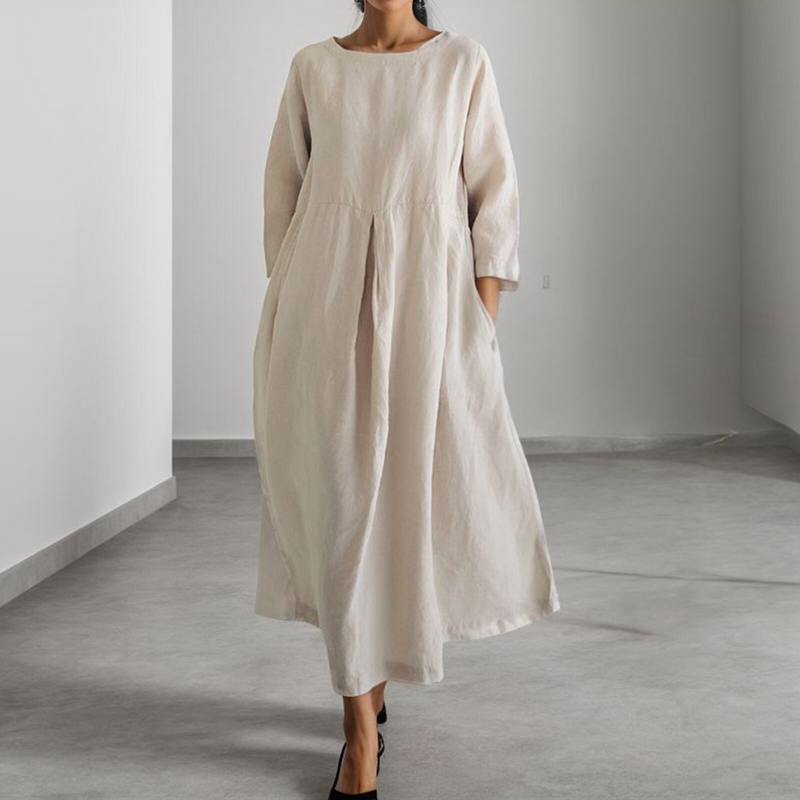Bequeme und elegante Damenkleid für Frühling und Sommer