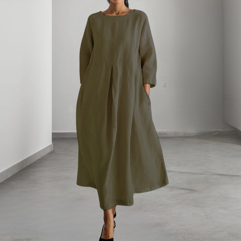 Bequeme und elegante Damenkleid für Frühling und Sommer