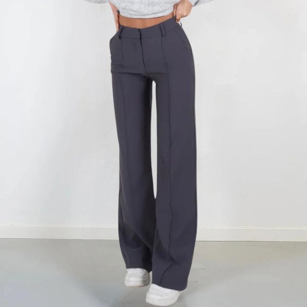 Bequeme und elegante Damenhose mit weitem Bein