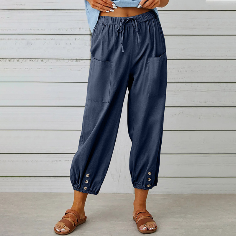 Elegante Damenhose mit weitem Bein für lässige Looks