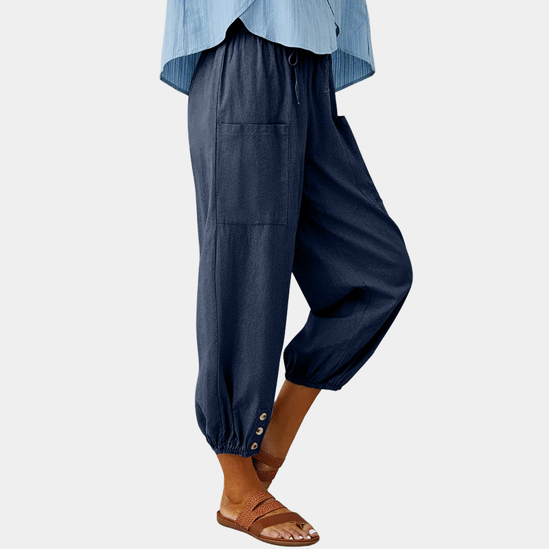 Elegante Damenhose mit weitem Bein für lässige Looks