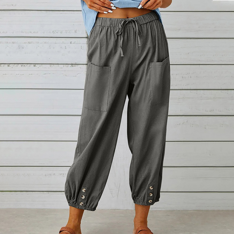 Elegante Damenhose mit weitem Bein für lässige Looks