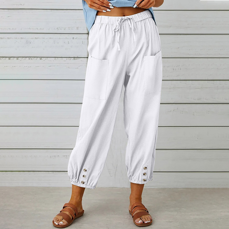 Elegante Damenhose mit weitem Bein für lässige Looks
