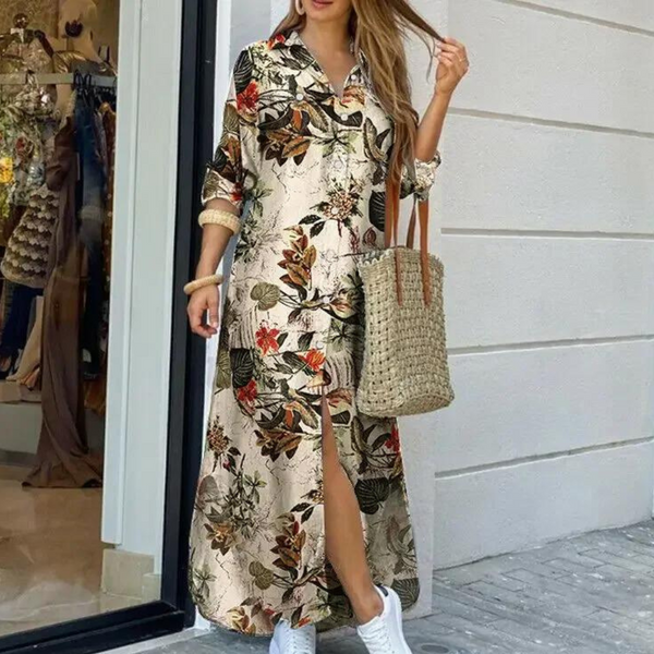Bequemes und elegantes Blumen-Kleid für Damen