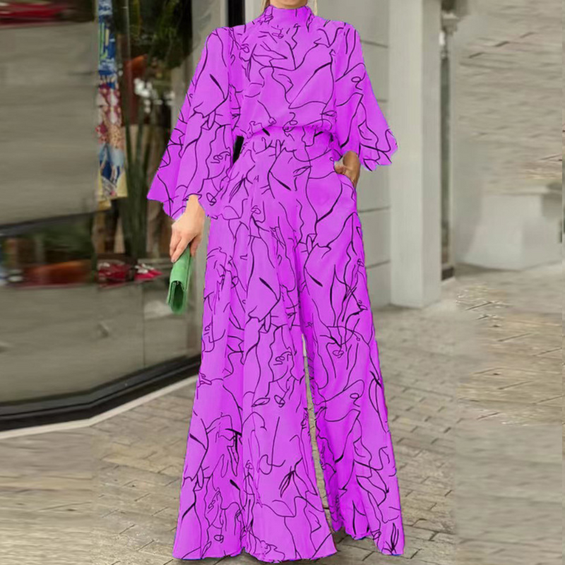 Modischer Jumpsuit mit langen Ärmeln für Damen