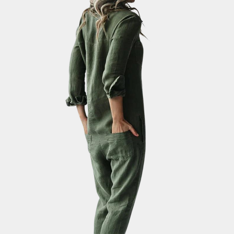 Casual Jumpsuit für Damen mit langen Ärmeln