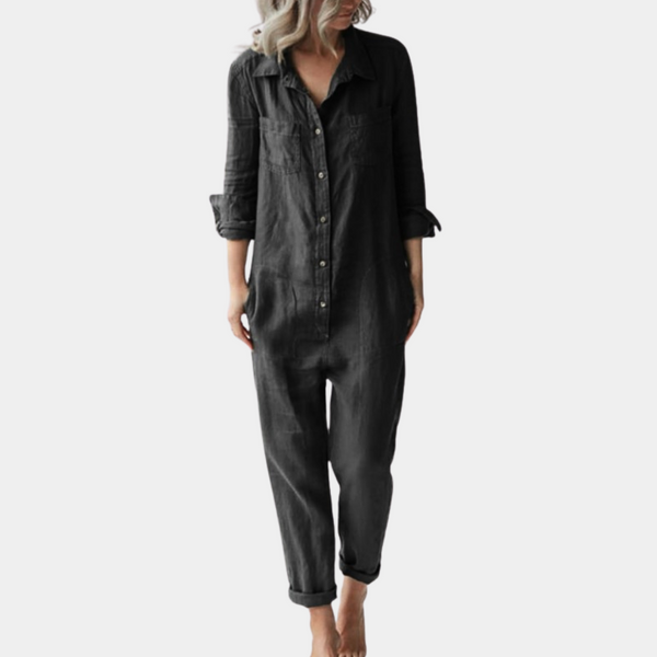 Casual Jumpsuit für Damen mit langen Ärmeln