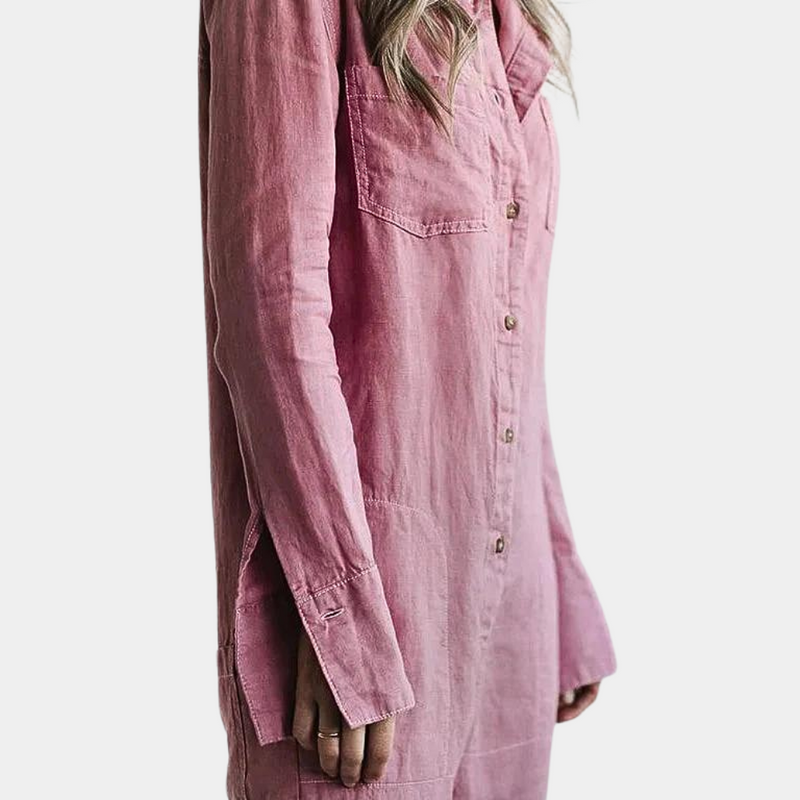 Casual Jumpsuit für Damen mit langen Ärmeln