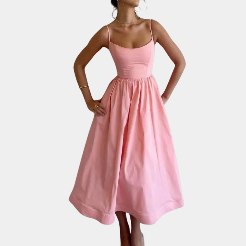 Elegantes ärmelloses Maxi-Kleid für stilbewusste Damen