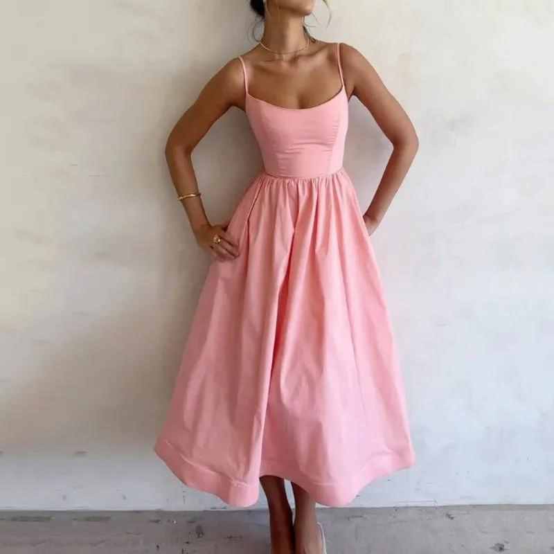 Elegantes ärmelloses Maxi-Kleid für stilbewusste Damen