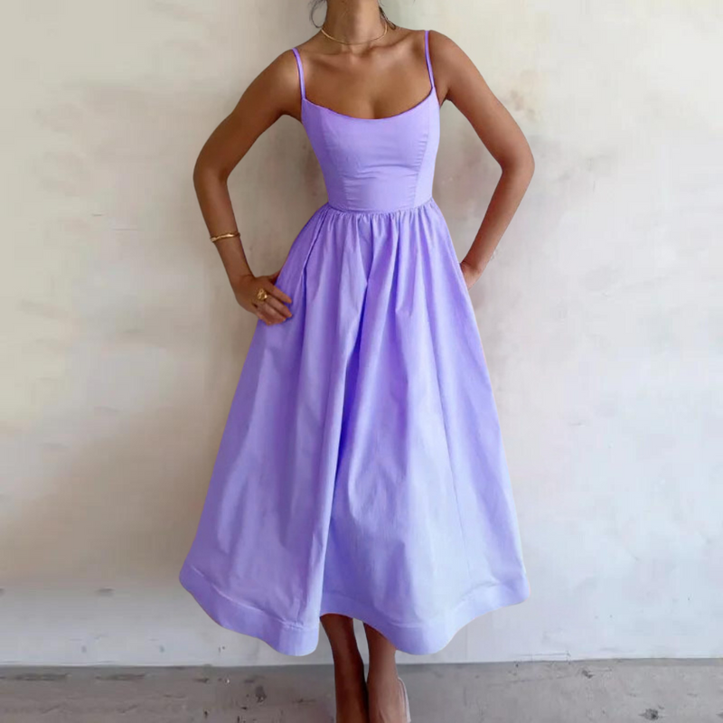 Elegantes ärmelloses Maxi-Kleid für stilbewusste Damen