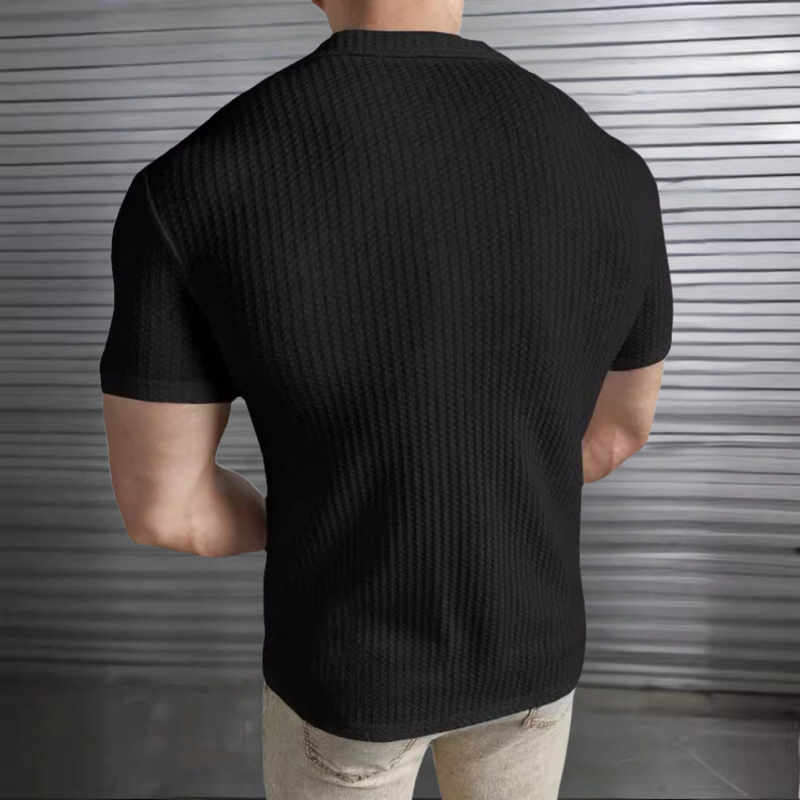 Lorenzo - Atmungsaktives gestricktes Herrenhemd