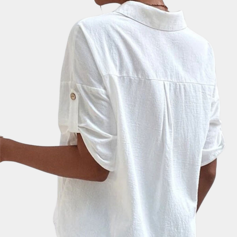 Tamsin - Unifarbenes Damenshirt für den Sommer