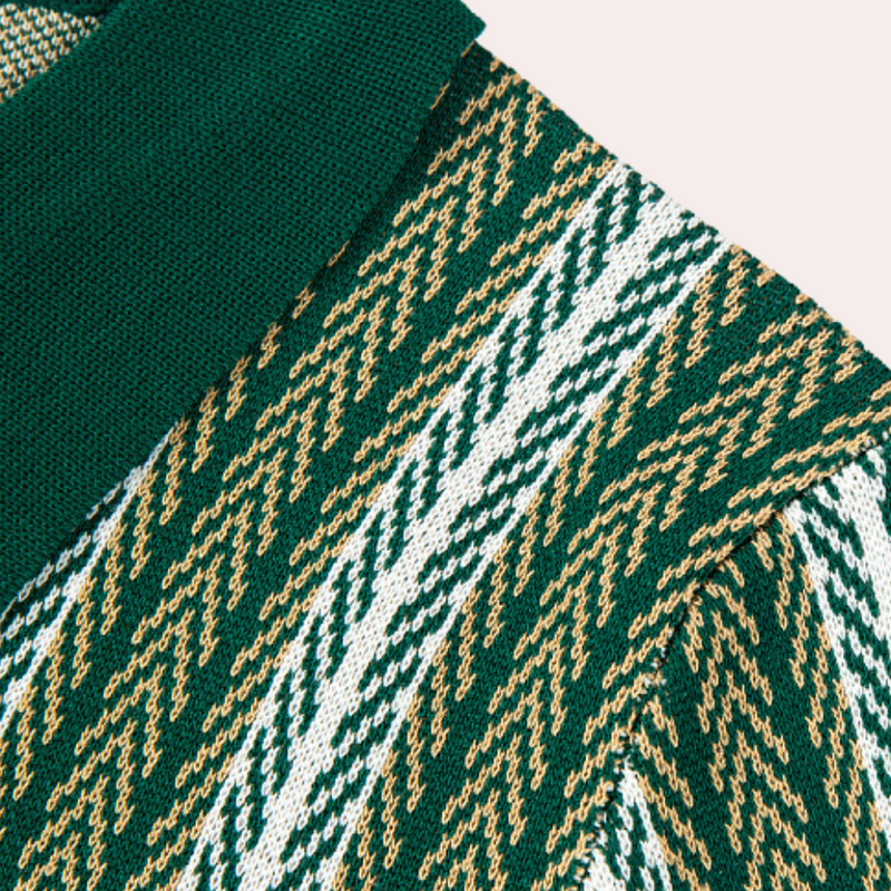 Kaspar - Gestreiftes Strickhemd für Herren