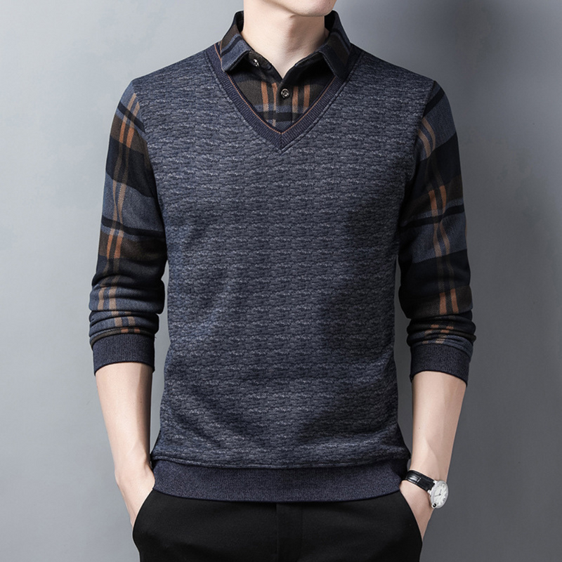 Elegante Warme Strickpullover für Herren