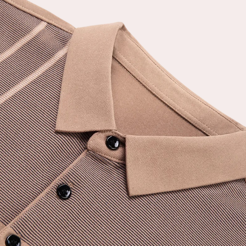 Fedor - Zeitlose Eleganz: Das Vielseitige Poloshirt mit langen Ärmeln für Herren