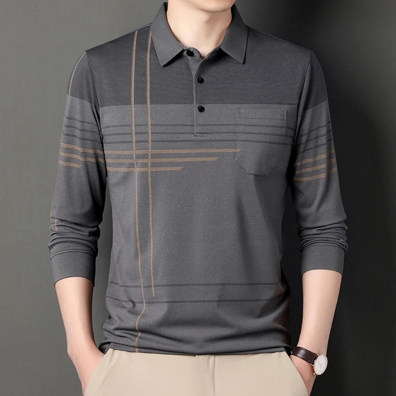 Fedor - Zeitlose Eleganz: Das Vielseitige Poloshirt mit langen Ärmeln für Herren