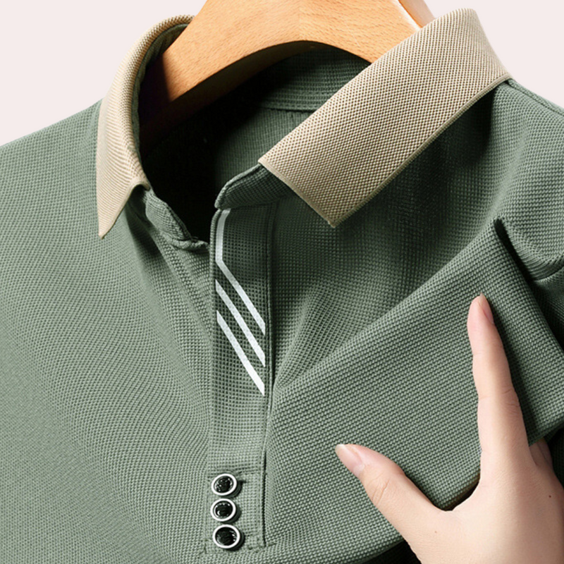 Jacek - Lässiges Polo mit langen Ärmeln für Herren