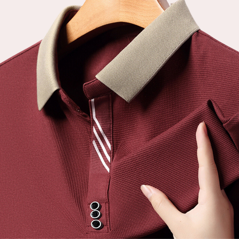 Jacek - Lässiges Polo mit langen Ärmeln für Herren