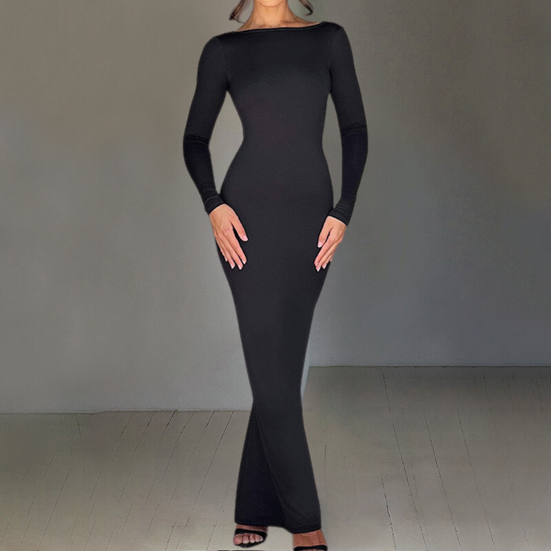 Elegante Maxikleid mit Offenem Rücken für besondere Anlässe