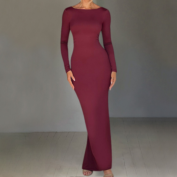 Elegante Maxikleid mit Offenem Rücken für besondere Anlässe