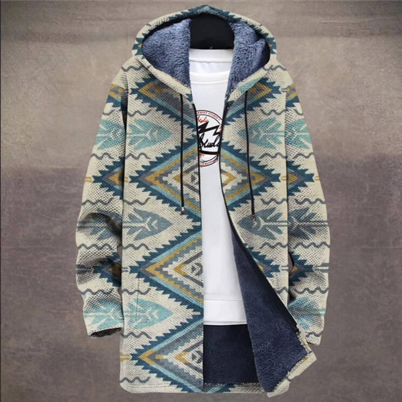 Retro Warmes Colorblock Weste für Männer