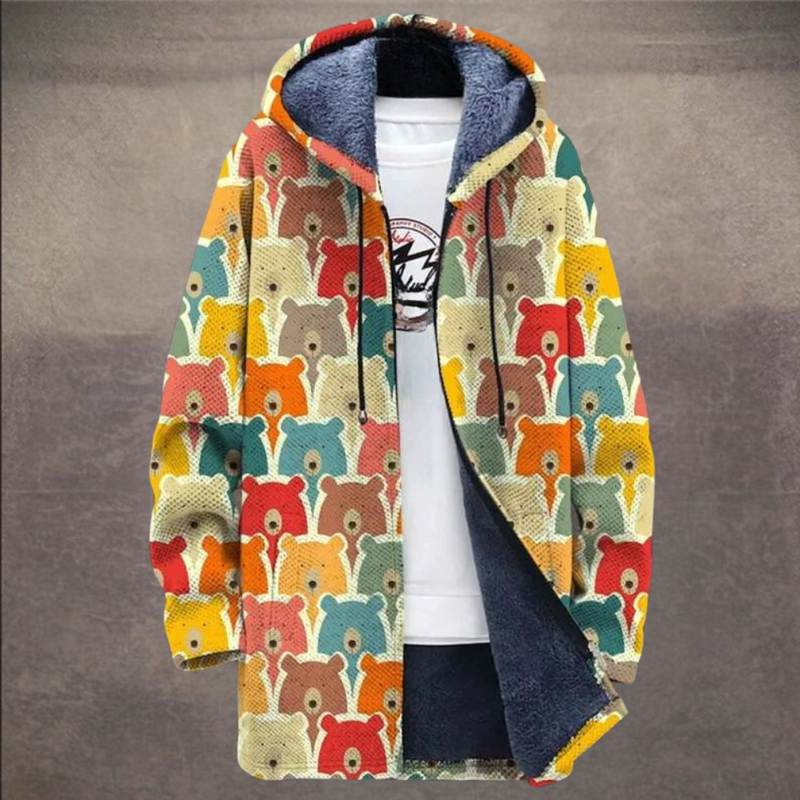 Retro Warmes Colorblock Weste für Männer