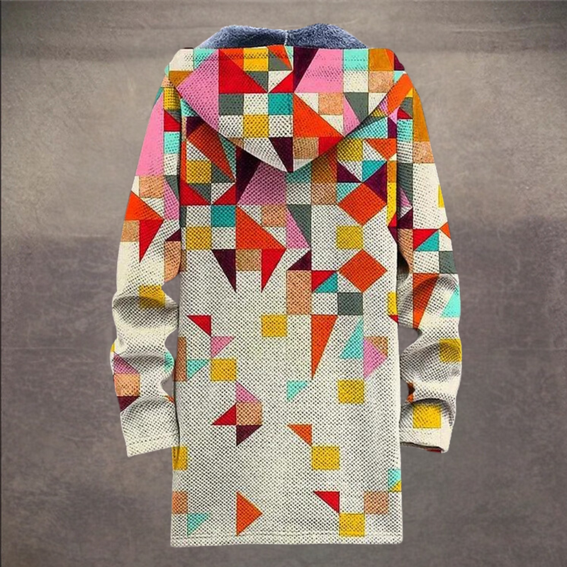 Retro Warmes Colorblock Weste für Männer