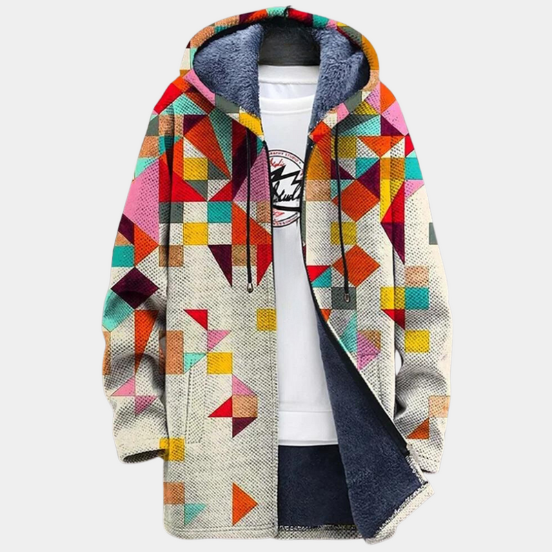 Retro Warmes Colorblock Weste für Männer