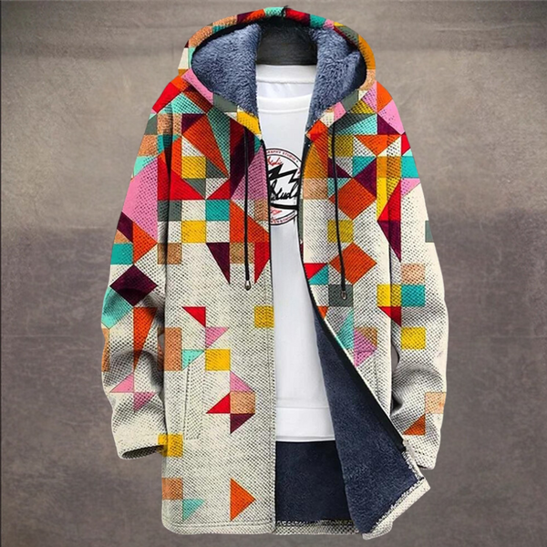 Retro Warmes Colorblock Weste für Männer