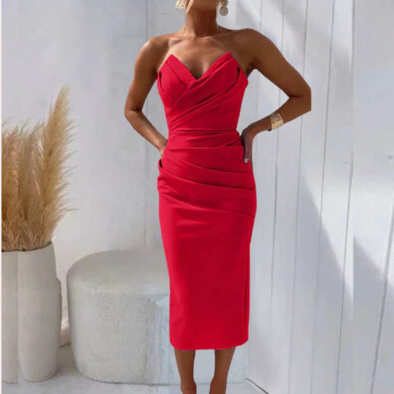 Elegantes Trägerloses Sommerkleid für stilbewusste Frauen