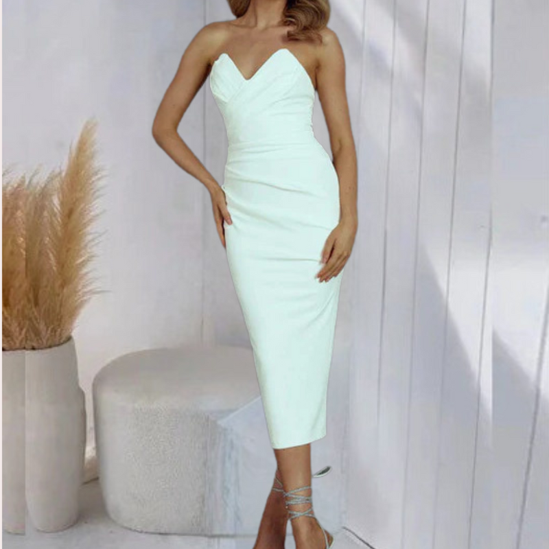 Elegantes Trägerloses Sommerkleid für stilbewusste Frauen