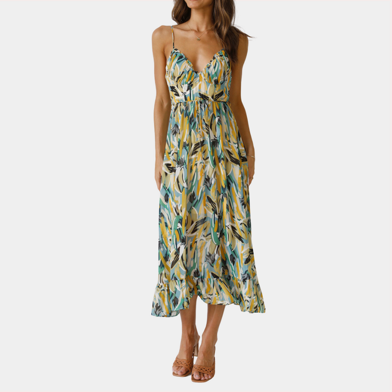 Elegantes Sommer-Midi-Kleid für stilbewusste Damen