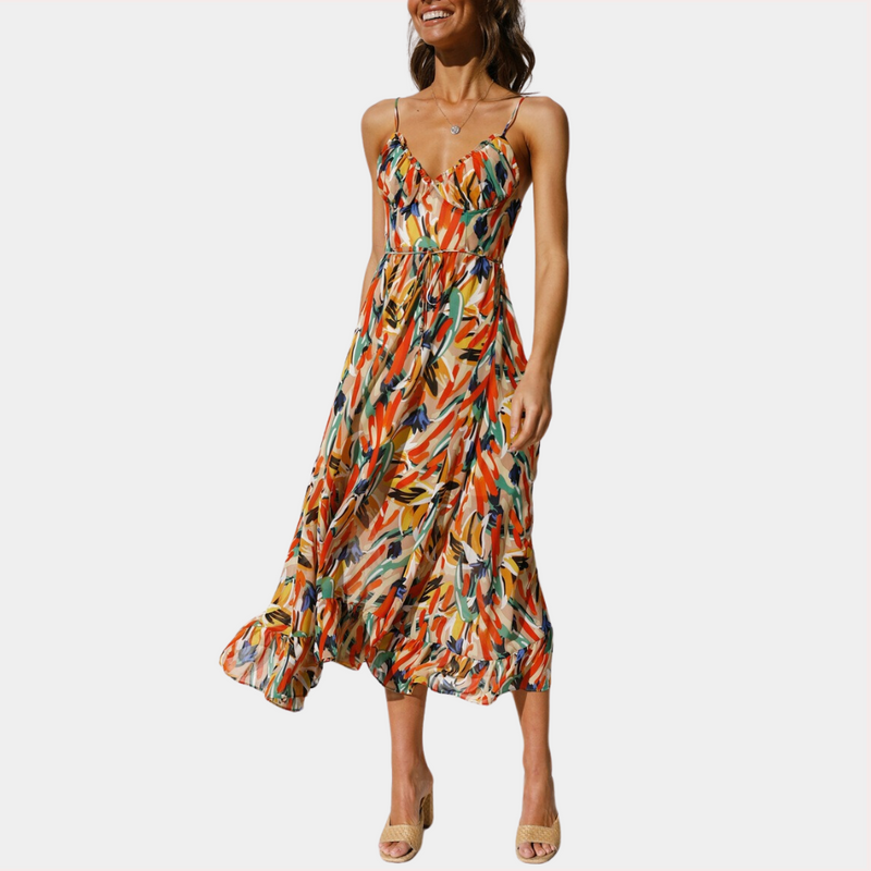 Elegantes Sommer-Midi-Kleid für stilbewusste Damen